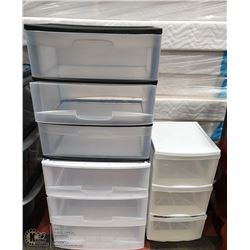 3 STORAGE CONTAINERS