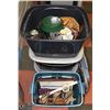 Image 1 : FOUR STORAGE TOTES WITH ESTATE COLLECTIBLES