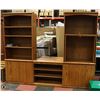 Image 1 : 5PC OAK ENTERTAINMENT STAND, 84 X 74 X 18