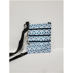 NEW PEACE SYMBOL CROSSBODY PURSE