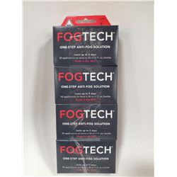 4 BOXES OF FOGTECH ONE STEP ANTI FOG SOLUTION