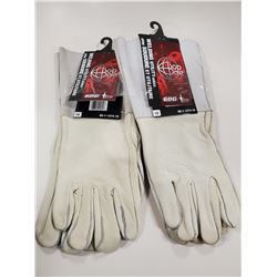 2 PAIR LEATHER WELDING GLOVES