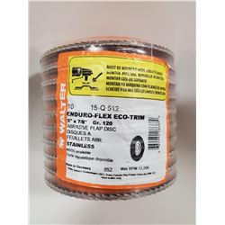 STACK OF 10 WALTER ABRASIVE FLAP DISC 5" X 7/8"