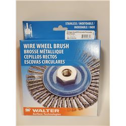 NEW WALTER STAINLESS STEEL WIRE WHEEL BRUSH