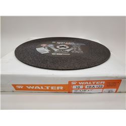 BOX OF 10 WALTER CUTOFF WHEELS 12 X 1/8 X 1