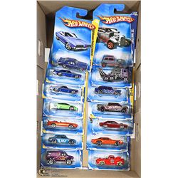 BOX OF 14 HOT WHEELS COLLECTOR CARS