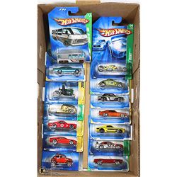 BOX OF 14 HOT WHEELS COLLECTOR CARS