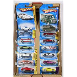 BOX OF 14 HOT WHEELS COLLECTOR CARS