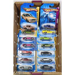 BOX OF 14 HOT WHEELS COLLECTOR CARS