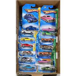 BOX OF 14 HOT WHEELS COLLECTOR CARS