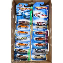 BOX OF 14 HOT WHEELS COLLECTOR CARS