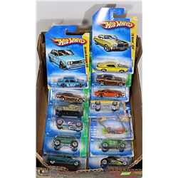 BOX OF 14 HOT WHEELS COLLECTOR CARS