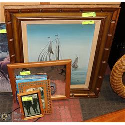 SET OF 5 MISC PICTURES & PLATES