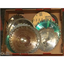 FLAT OF APPROX 25 VARIOUS SAWBLADES