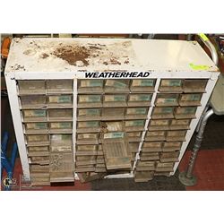 STEEL BIN ORGANIZER C/W BRASS FITTINGS