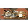 Image 1 : CARPENTERS BOX OF MISC TOOLS, & MORE