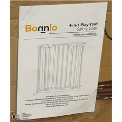 BONNLO 4 IN 1 BABY PLAY GATE AND YARD