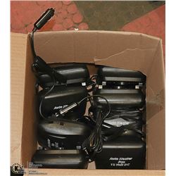 LOT OF 8 12 VOLT PORTABLE HEATERS