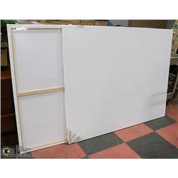 LOT OF 2 ARTISTIC PAINTING CANVASES 48" X 60"