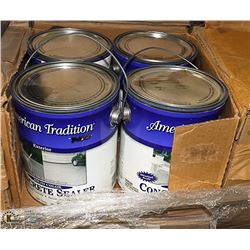 CASE OF CONCRETE STAIN GREY - 4 GALLONS PER CASE