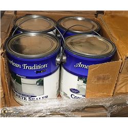 CASE OF CONCRETE STAIN GREY - 4 GALLONS PER CASE