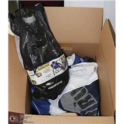 LOT OF 4 RIVER TUBES AND SNORKEL SET