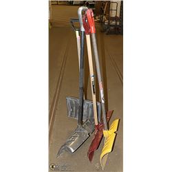 LOT OF 4 SNOW SHOVELS