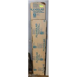 LOT PLEXIGLASS 6PCS 11" X 52" AND 3 PCS 11" X 64"