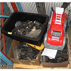 UNCLAIMED PALLET OF ASSORTED TOOLS AND PIPE