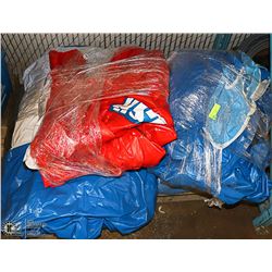 PALLET OF INFLATABLE WATER SLIDES AND RAFTS