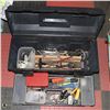 Image 1 : LARGE HEAVY DUTY BLACK PLASTIC TOOL BOX