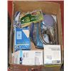 Image 1 : BOX OF WALL PLATES, SHOWER HEAD, TITLE SPACERS,