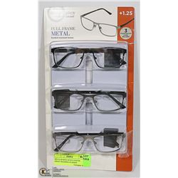 MEN'S DESIGN OPTICS FOSTER GRANT READING GLASSES