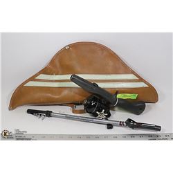 VINTAGE TRAVEL ROD & REEL IN A CASE