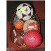 Image 1 : BASKET OF SPORTS AND PLAY BALLS