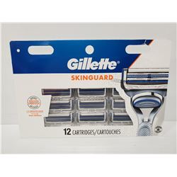 12 PACK OF GILLETTE SKINGUARD CARTRIDGES