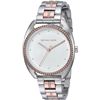 Image 1 : NEW MICHAEL KORS WHITE SUNRAY DIAL 38MM MSRP $379