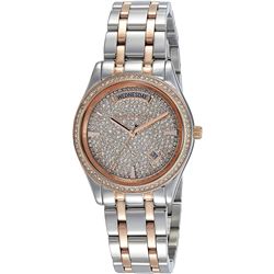 NEW MICHAEL KORS 2-TONE 36MM CRYSTAL DIAL MSRP$549
