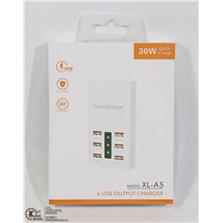 30W QUICK CHARGE 6 USB OUTPUT CHARGER