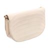 Image 2 : Chanel Vintage White Lambskin Leather Crescent Flap Shoulder Bag