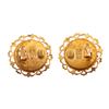 Image 2 : Chanel Vintage Gold-Tone Faux Pearl Clip-On Earrings