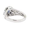 Image 3 : 1.95 ctw Sapphire and Diamond Ring - 18KT White Gold