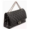Image 1 : Chanel Black Patent Leather Reissue Jumbo Flap