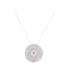 Image 2 : 6.98 ctw Diamond Pendant And Chain - 14KT White Gold