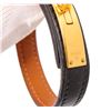 Image 6 : Hermes Black Leather Kelly Dog Bracelet
