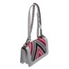 Image 6 : Chanel Grey Multicolor Lizard Medium Chevron Boy Bag