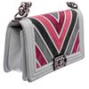 Image 8 : Chanel Grey Multicolor Lizard Medium Chevron Boy Bag
