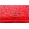 Image 6 : Louis Vuitton Red Epi Leather Porte Billets Tresor Wallet