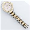 Image 6 : Rolex Ladies 2 Tone Yellow Gold Pink Mother Of Pearl Pyramid Diamond Datejust Wr