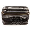 Image 3 : Chanel Black Patent Leather CC Vanity Bag